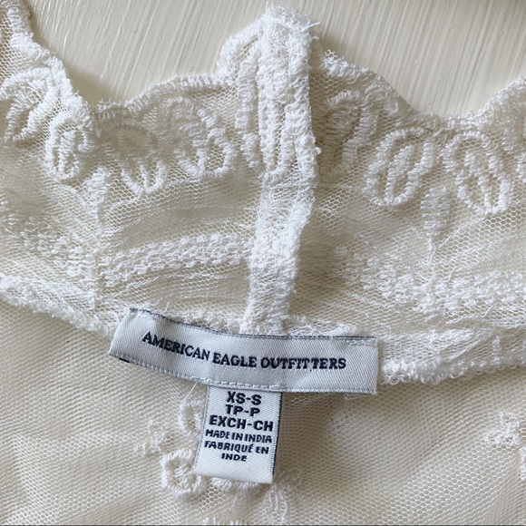 Boho chic beige embroidered cardigan XS-S - Picture 6 of 6